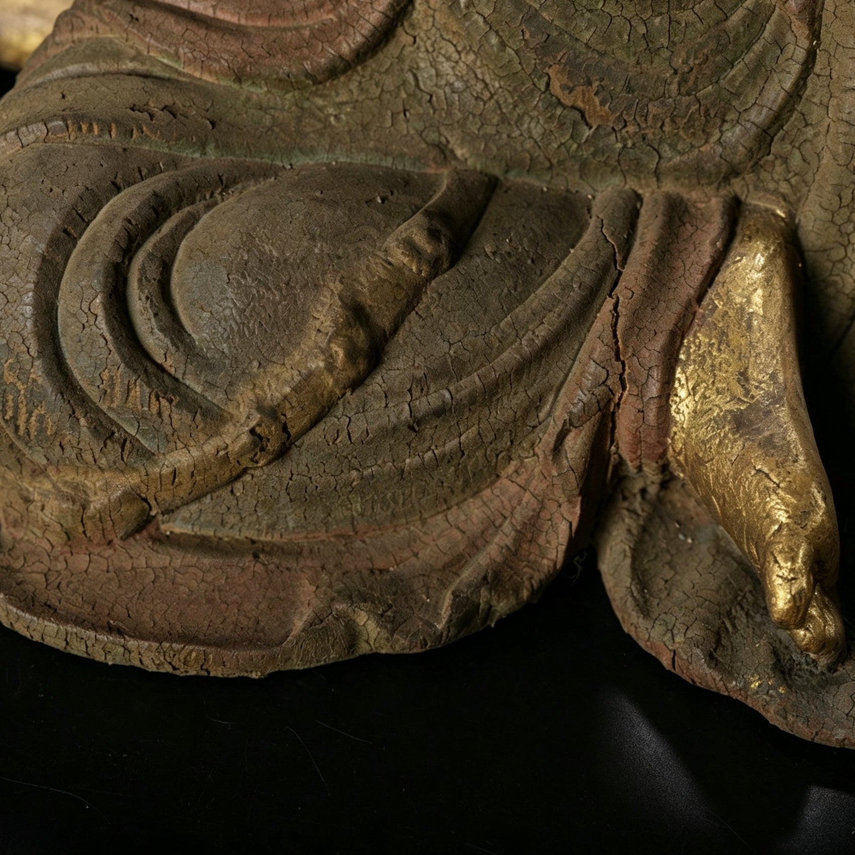 Wholesale 35cm Hand-Carved Wooden Guanyin Statue, Vintage Buddha Sculpture for Home & Zen Decor