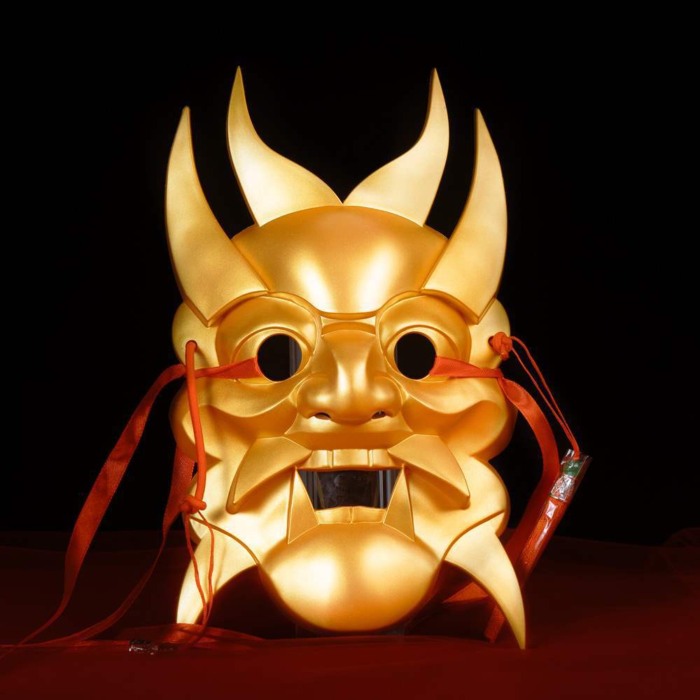 Nuo opera mask mask Guizhou handmade wood carving painting culture Guochao ethnic style temple fair mask other Halloween