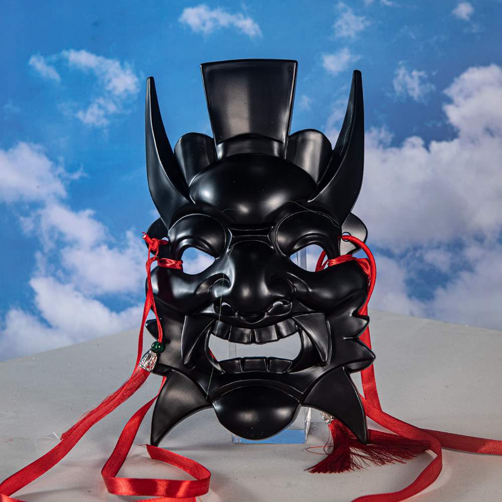 Nuo opera mask mask Guizhou handmade wood carving painting culture Guochao ethnic style temple fair mask other Halloween