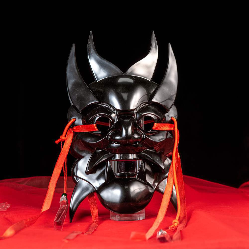Nuo opera mask mask Guizhou handmade wood carving painting culture Guochao ethnic style temple fair mask other Halloween