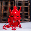 Nuo opera mask mask Guizhou handmade wood carving painting culture Guochao ethnic style temple fair mask other Halloween