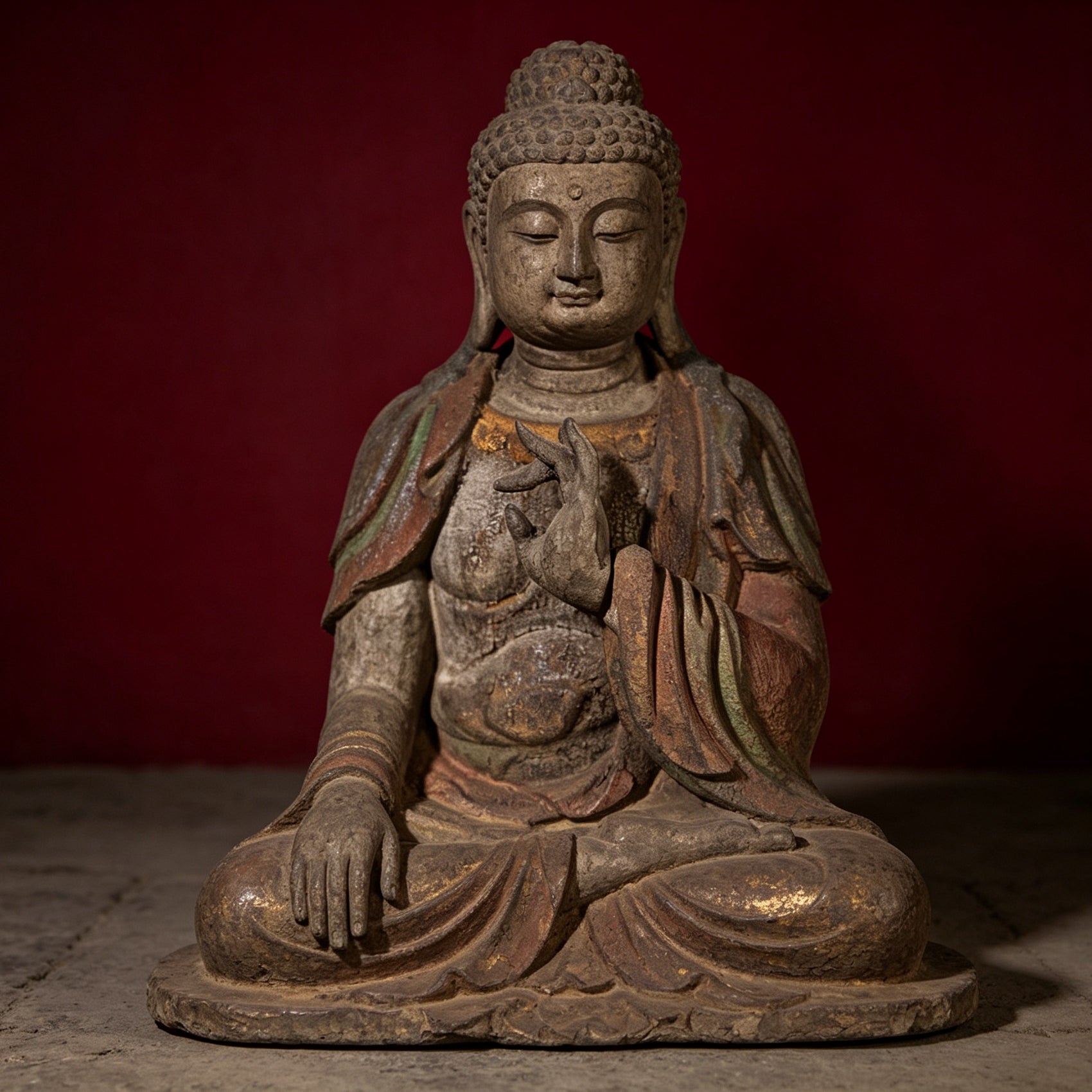 Wholesale 35cm Hand-Carved Wooden Guanyin Statue, Vintage Buddha Sculpture for Home & Zen Decor
